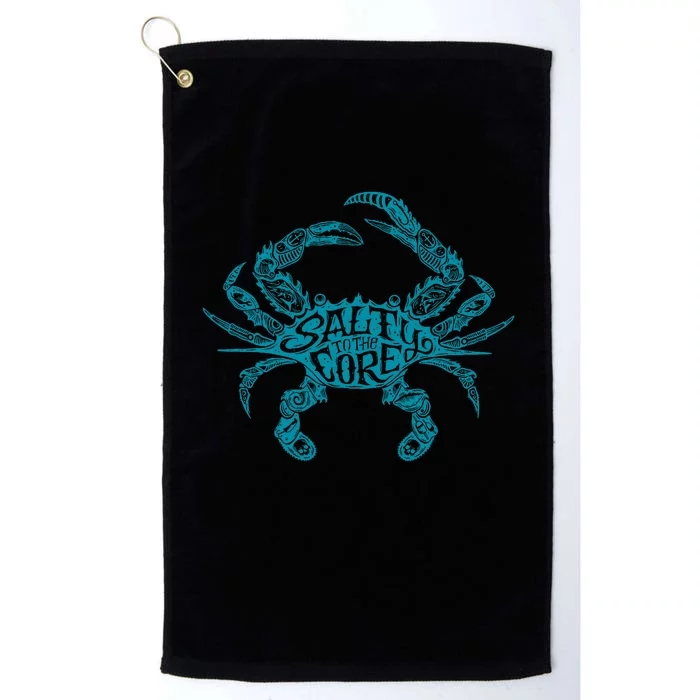 Salty To The Core Crab Platinum Collection Golf Towel