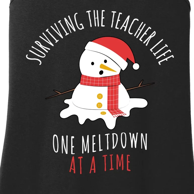 Surviving The Teacher Life One Meltdown At A Time Ladies Essential Tank