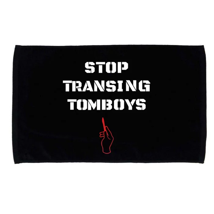 Stop Transing Tomboys Microfiber Hand Towel