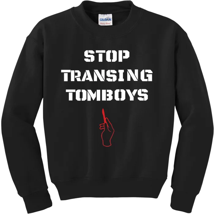 Stop Transing Tomboys Kids Sweatshirt