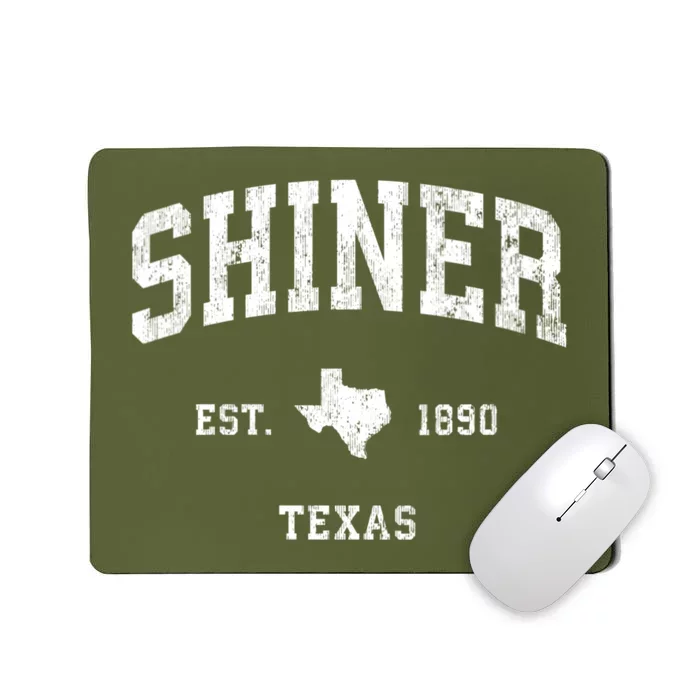 Shiner Texas Tx Vintage Athletic Sports Mousepad