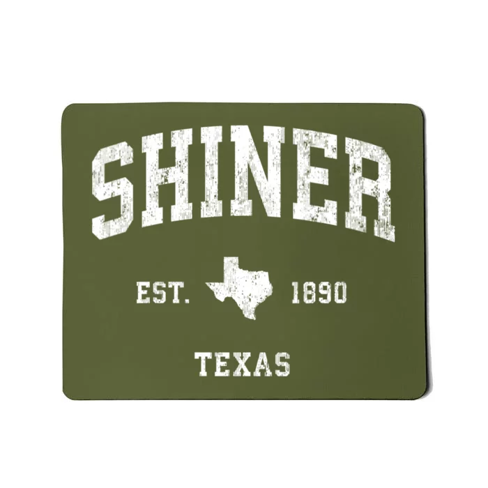 Shiner Texas Tx Vintage Athletic Sports Mousepad