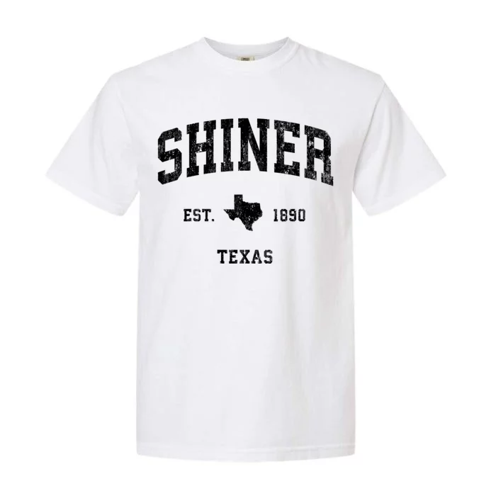 Shiner Texas Tx Vintage Athletic Sports Garment-Dyed Heavyweight T-Shirt