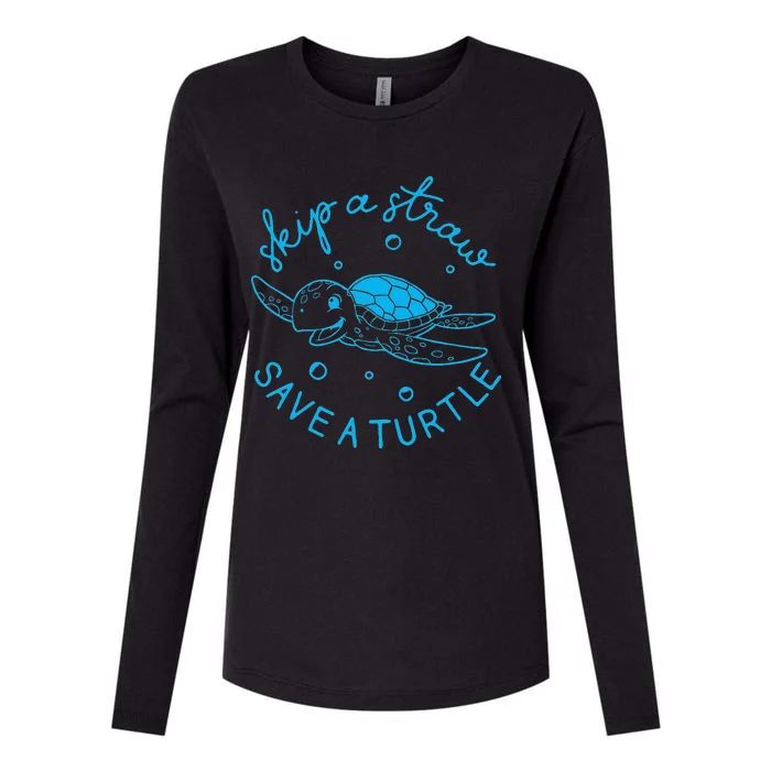 Save The Turtle Earth Day Gift Womens Cotton Relaxed Long Sleeve T-Shirt