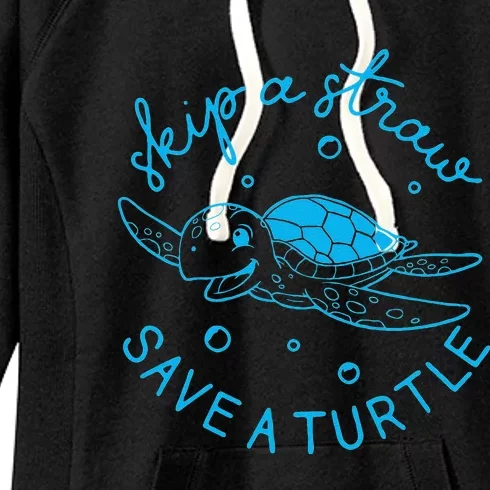 Save The Turtle Earth Day Gift Women's Fleece Hoodie