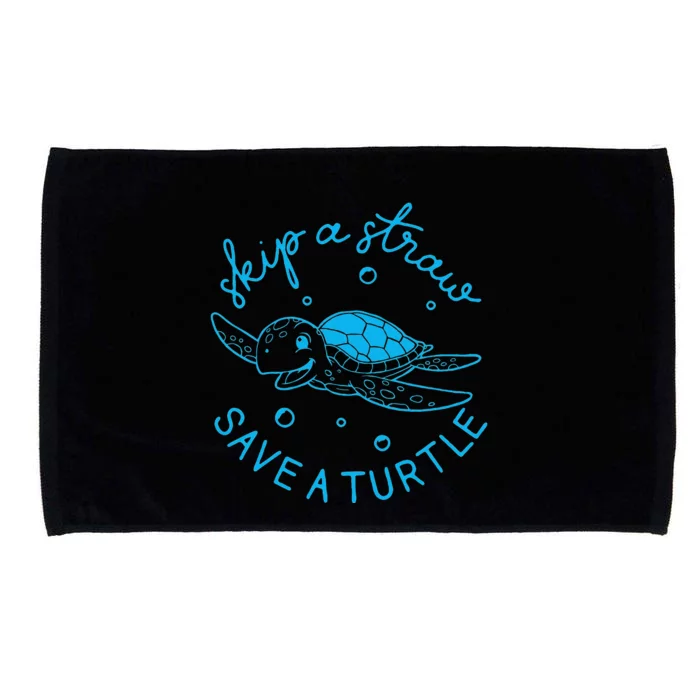 Save The Turtle Earth Day Gift Microfiber Hand Towel