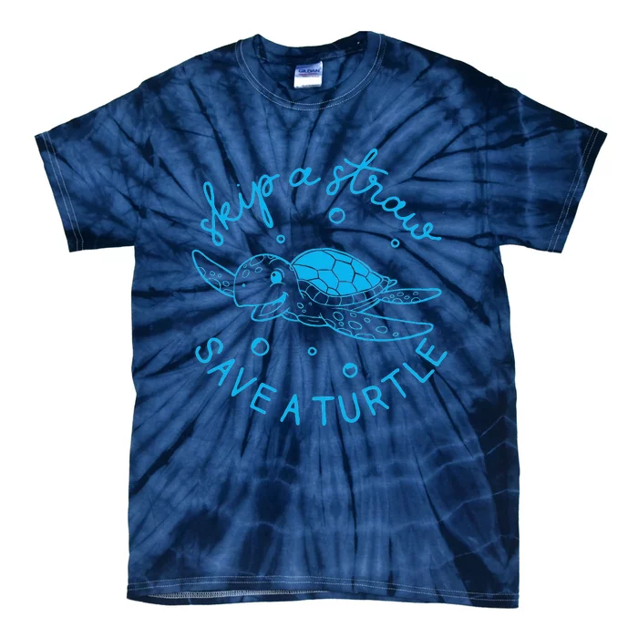 Save The Turtle Earth Day Gift Tie-Dye T-Shirt