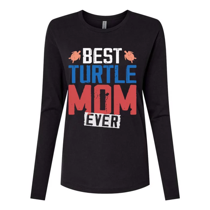 Sea Turtle Tortoise Mom Best Turtle Mom Ever Womens Cotton Relaxed Long Sleeve T-Shirt