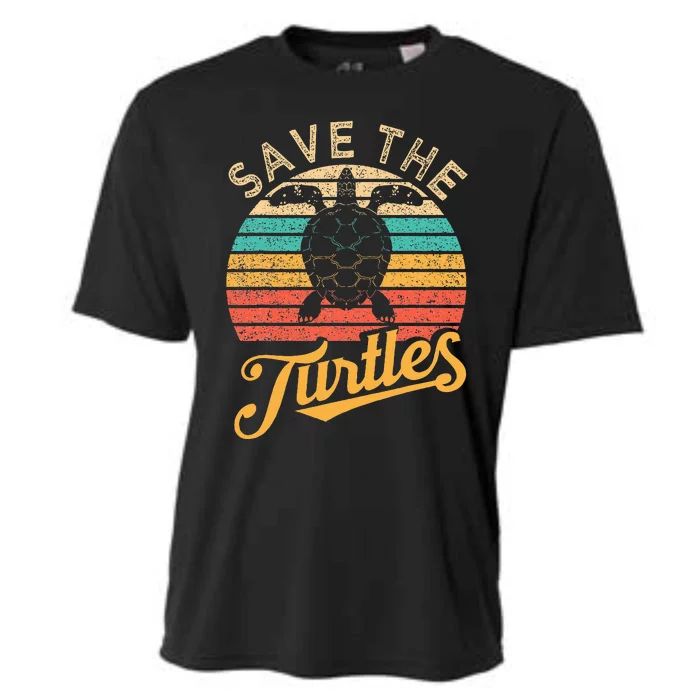 Save The Turtle Animal Rights Sea Turtle Cooling Performance Crew T-Shirt