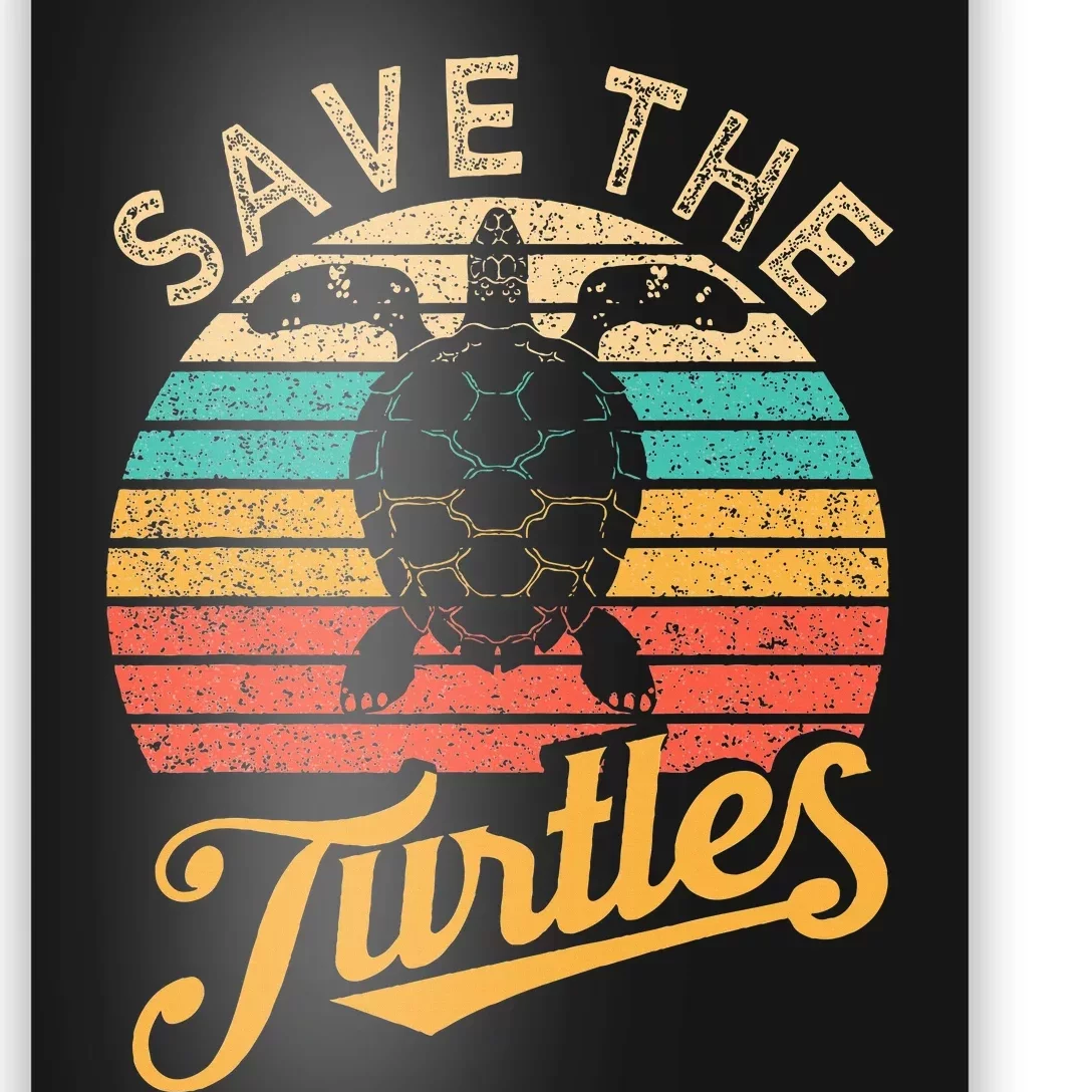 Save The Turtle Animal Rights Sea Turtle Poster