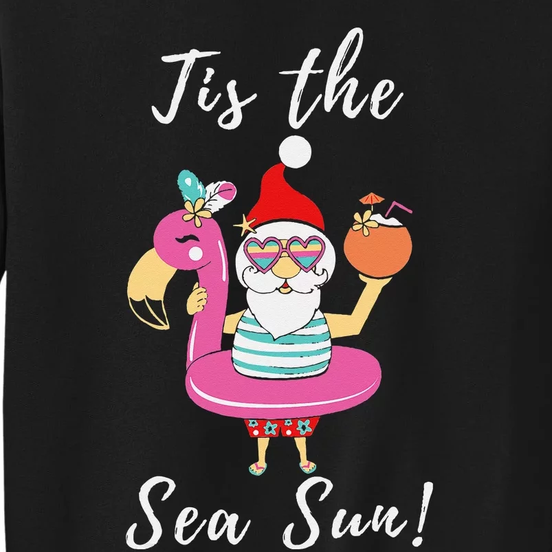 Santa Tis the SeaSun Christmas in July Tee Plussize Sweatshirt