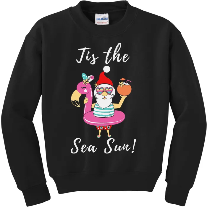 Santa Tis the SeaSun Christmas in July Tee Plussize Kids Sweatshirt