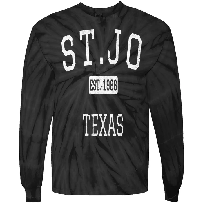 St.Jo Texas TX Vintage Tie-Dye Long Sleeve Shirt