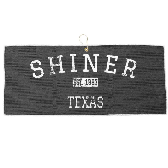 Shiner Texas TX Vintage Large Microfiber Waffle Golf Towel