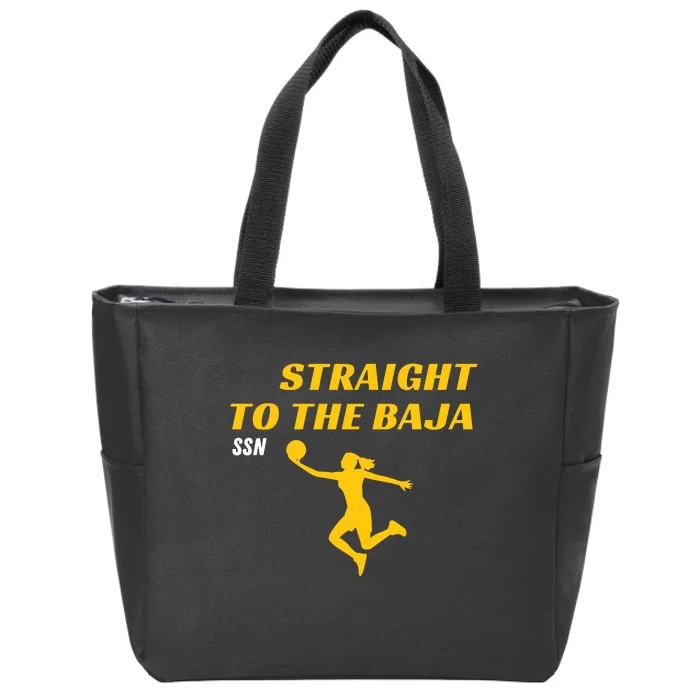 Straight To Thge Baja Zip Tote Bag