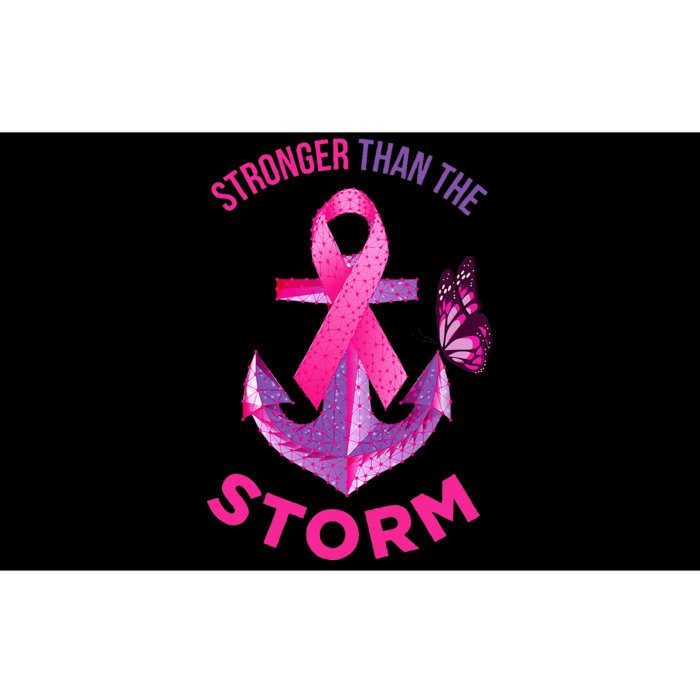 Stronger Than The Storm Fight Breast Cancer Bumper Sticker