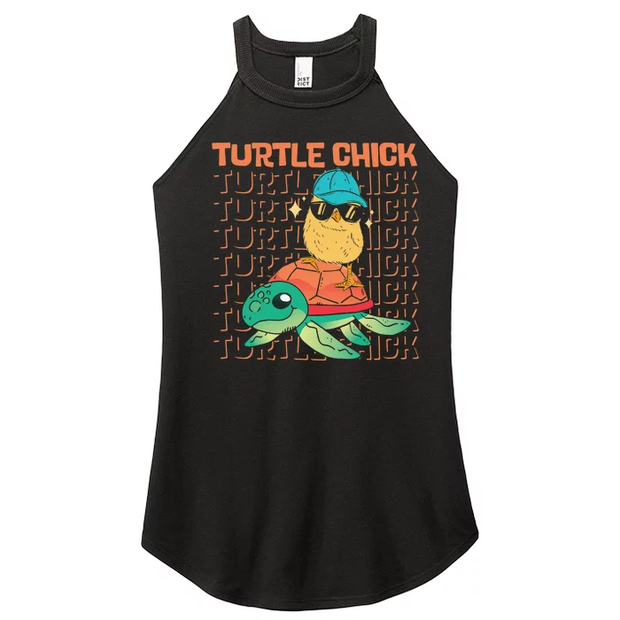 Sea Turtle Tortoise Chicken Turtle Chick Women’s Perfect Tri Rocker Tank