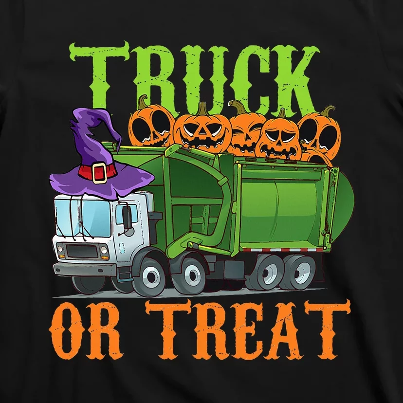 Spooky Trash Truck Pumpkins Halloween Baby Costume T-Shirt