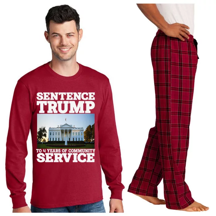 Sentence Trump To 4 Years Of Community Service White House Long Sleeve Pajama Set