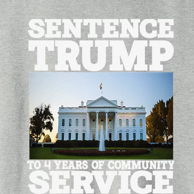 Sentence Trump To 4 Years Of Community Service White House Women's Crop Top Tee