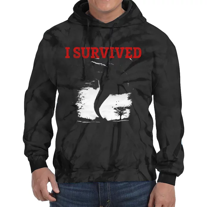 Storm Tornado Twister And Hurricane Weather I Survived Tie Dye Hoodie