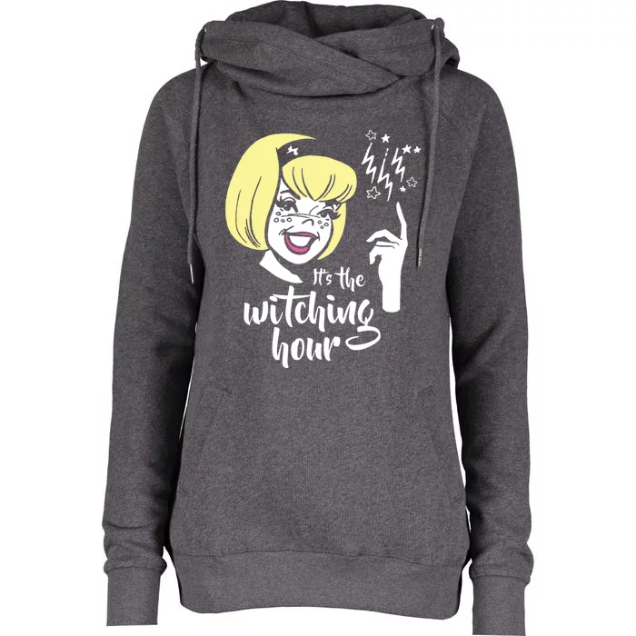 Sabrina The Teenage Witch Its Witching Hour Retro Great Gift Womens Funnel Neck Pullover Hood