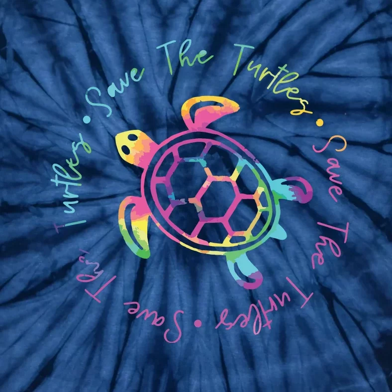 Save Turtles Tie Dye Sea Turtle Save Earth Ocean Planet Tie-Dye T-Shirt