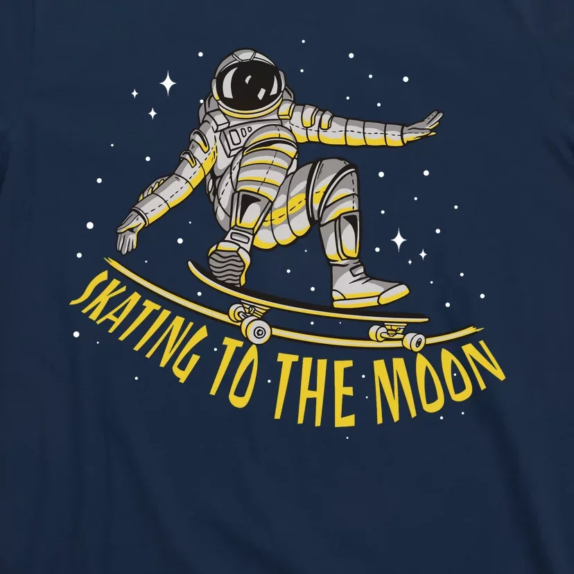 Skating To The Moon Astronaut T-Shirt