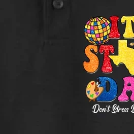 Staar Testing Test Day DonT Stress Do Your Best Teacher Dry Zone Grid Performance Polo