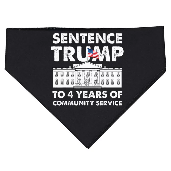 Sentence Trump To 4 Years Of Community Service Trump USA-Made Doggie Bandana