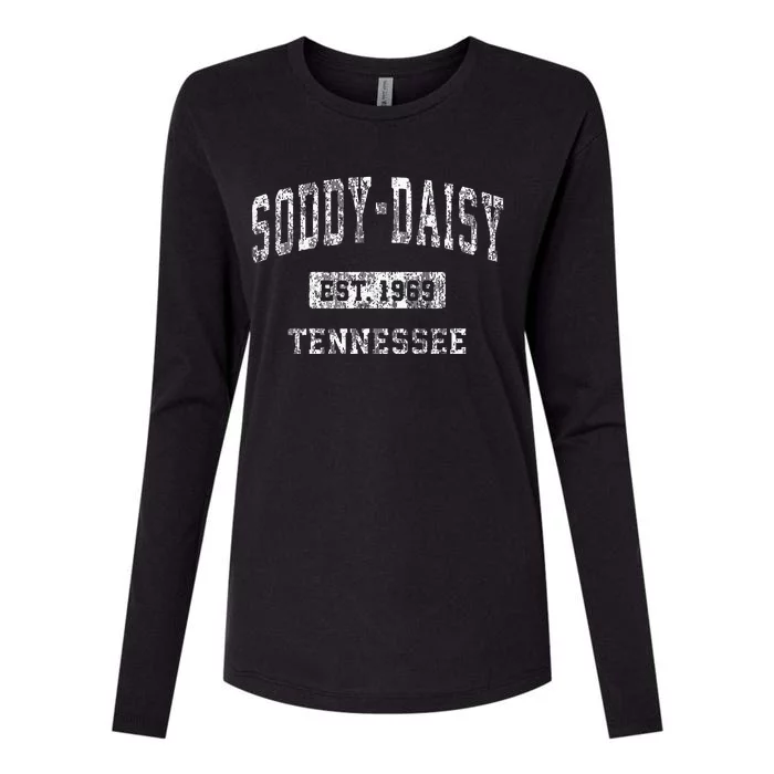 Soddydaisy Tennessee Tn Vintage Sports Established Womens Cotton Relaxed Long Sleeve T-Shirt