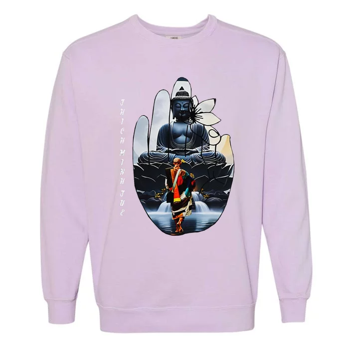 Su Thay Thich Minh Tue Buddhist Monks Garment-Dyed Sweatshirt