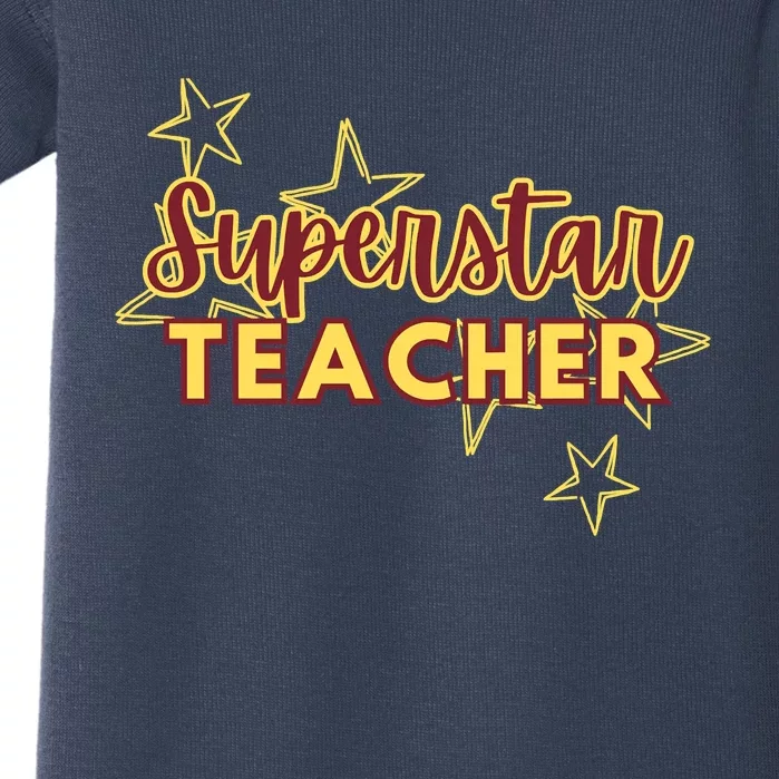 Superstar Teacher Teacher Back To School Baby Bodysuit