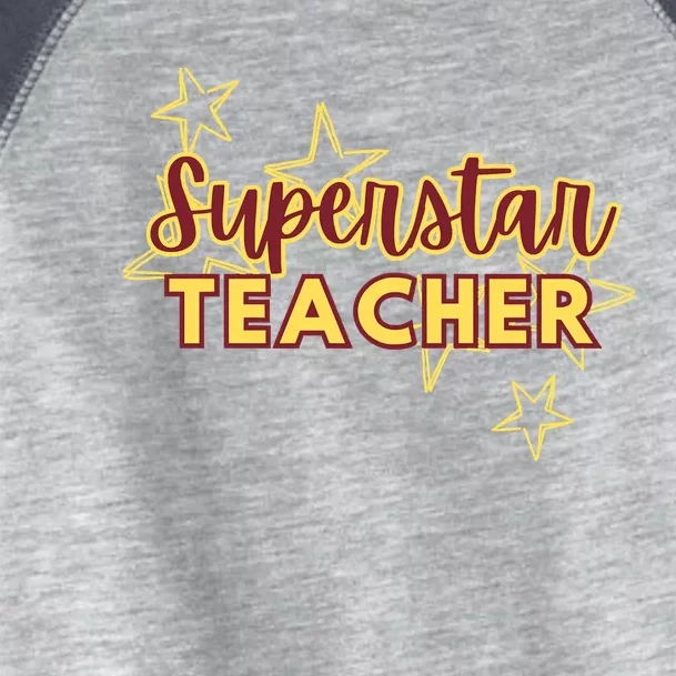 Superstar Teacher Teacher Back To School Toddler Fine Jersey T-Shirt