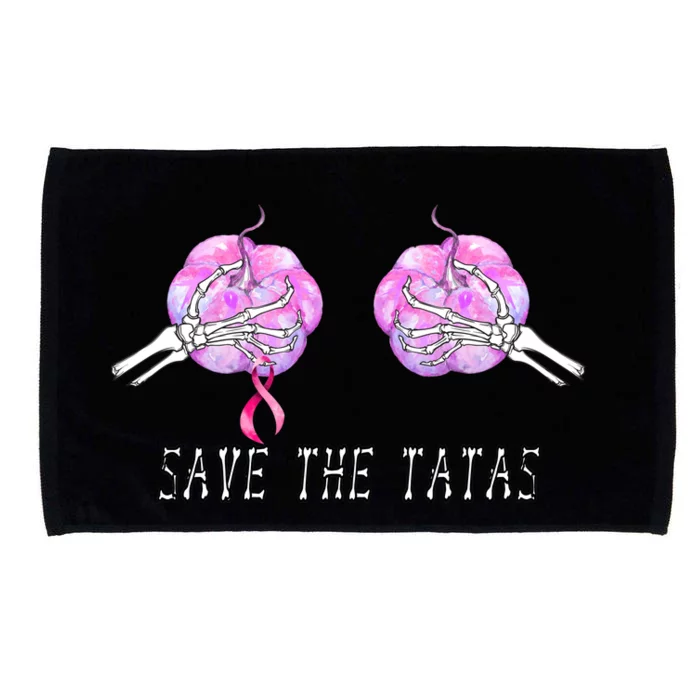 Save The TaTas Halloween Breast Cancer Awareness Microfiber Hand Towel