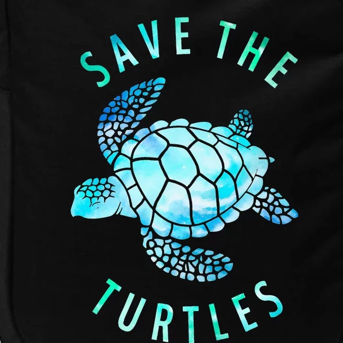 Save The Turtles Sea Turtle Tie Dye Ocean Wildlife Earth Day Impact Tech Backpack