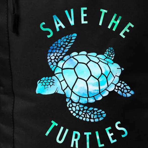 Save The Turtles Sea Turtle Tie Dye Ocean Wildlife Earth Day Daily Commute Backpack