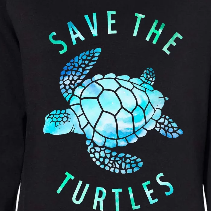 Save The Turtles Sea Turtle Tie Dye Ocean Wildlife Earth Day Womens California Wash Sweatshirt