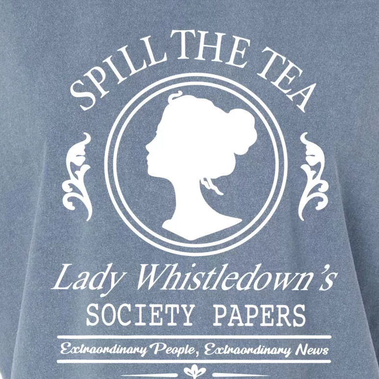 Spill The Tea Lady Whistledowns Garment-Dyed Women's Muscle Tee