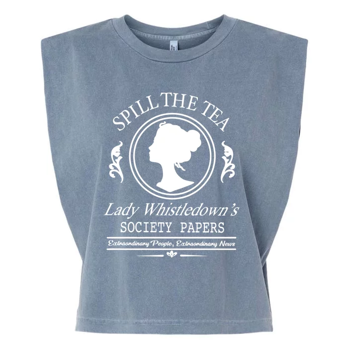 Spill The Tea Lady Whistledowns Garment-Dyed Women's Muscle Tee