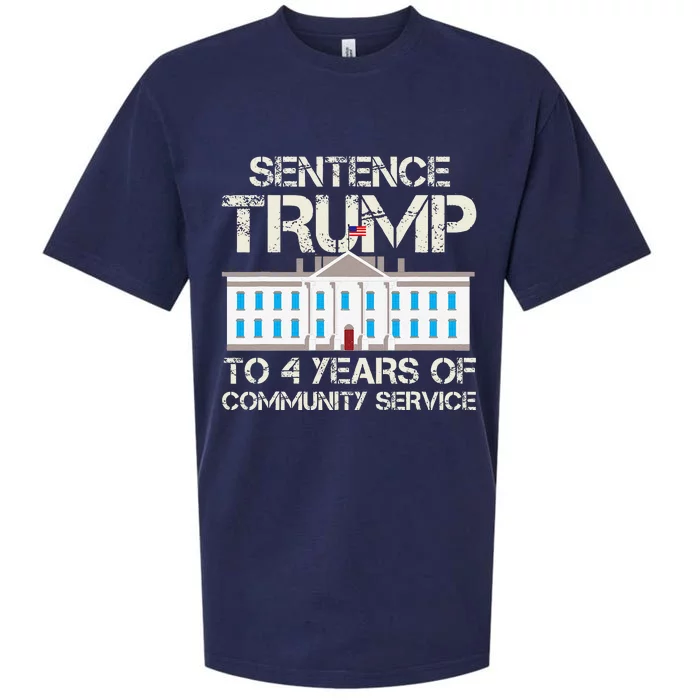 Sentence Trump To 4 Years Of Community Service Sueded Cloud Jersey T-Shirt