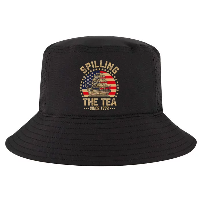 Spilling The Tea Since 1773 Patriotic History Teacher Cool Comfort Performance Bucket Hat