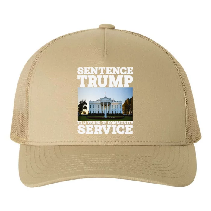 Sentence Trump To 4 Years Of Community Service White House Yupoong Adult 5-Panel Trucker Hat