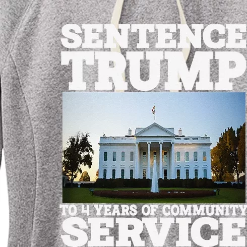 Sentence Trump To 4 Years Of Community Service White House Women's Fleece Hoodie