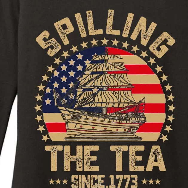 Spilling The Tea Since 1773 Patriotic History Teacher Womens CVC Long Sleeve Shirt