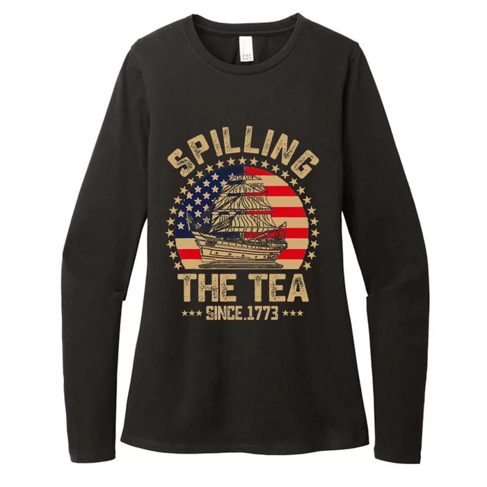 Spilling The Tea Since 1773 Patriotic History Teacher Womens CVC Long Sleeve Shirt