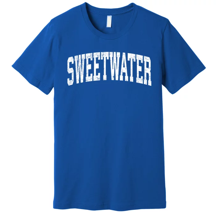 Sweetwater Texas Tx Vintage Athletic Sports Design Gift Premium T-Shirt