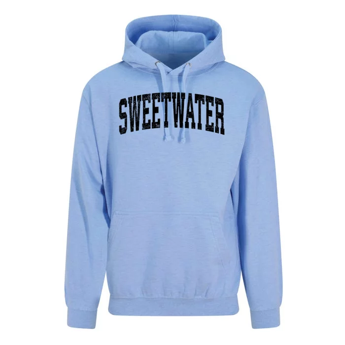 Sweetwater Texas Tx Vintage Athletic Sports Design Gift Unisex Surf Hoodie