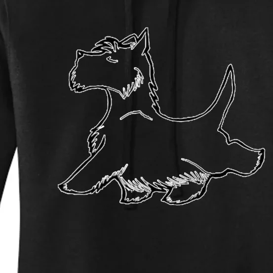 Scottish Terrier Tough Enough To Rock A Beard And Skirt Women's Pullover Hoodie