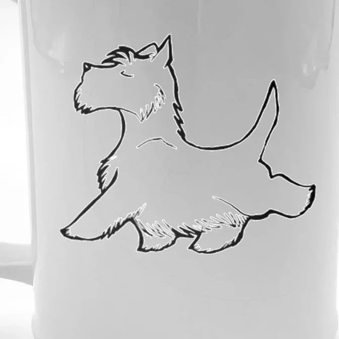 Scottish Terrier Tough Enough To Rock A Beard And Skirt Front & Back Beer Stein